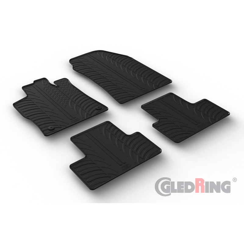 Gledring, kumimatot, sopii Peugeot 308 III HB 5-doors 2021- & Opel Astra L HB 5-doors 2021- (T-profiili 4-osainen + klipsit)