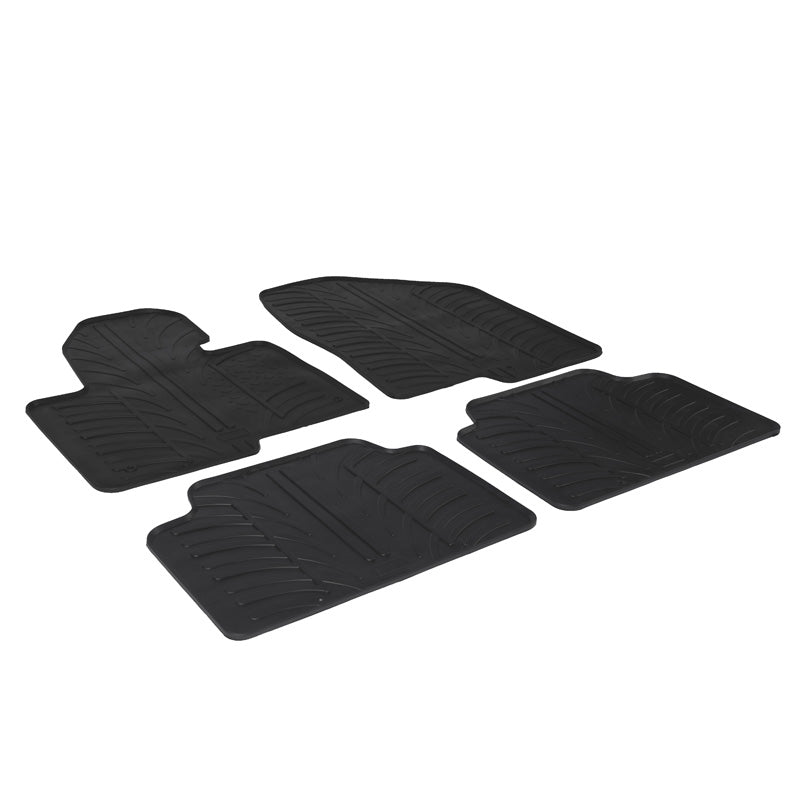 Gledring, kumimatot, sopii Hyundai Santa Fe III 2012-2018 (T-profiili 4 osaa + klipsit)