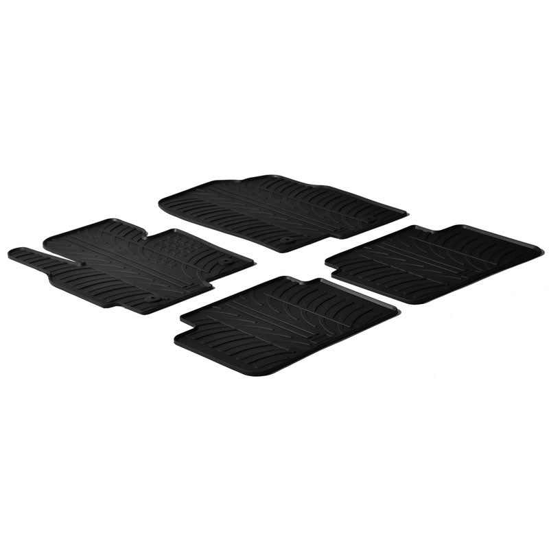 Gledring, kumimatot, sopii Mazda CX-5 bensiini 2012-2017 (T-profiili 4 osaa + klipsit)