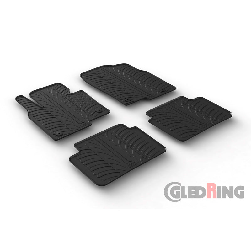Gledring, kumimatot, sopii Mazda CX-5 6/2017- (T-profiili 4-osainen + klipsit)