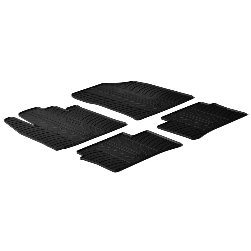 Gledring, kumimatot, sopii Kia Picanto 2011-2017 (T-profiili 4-osainen + klipsit)