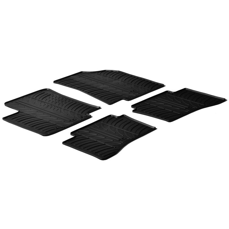 Gledring, kumimatot, sopii Kia Rio 5-ovinen 2011-2016 (T-profiili 4 osaa)