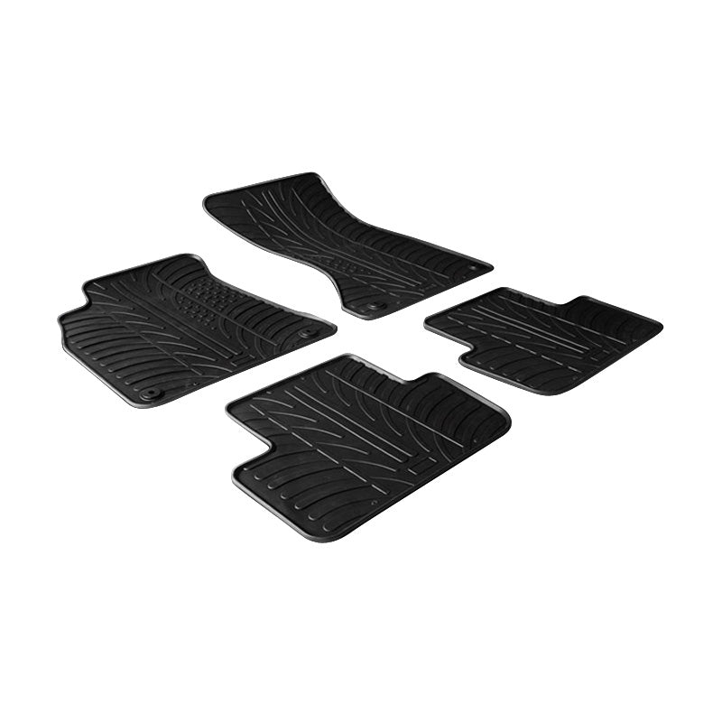 Gledring, kumimatot, sopii Audi A4 2008-2015 & A5 Sportback 2008-2016 (T-profiili 4-osainen + klipsit)