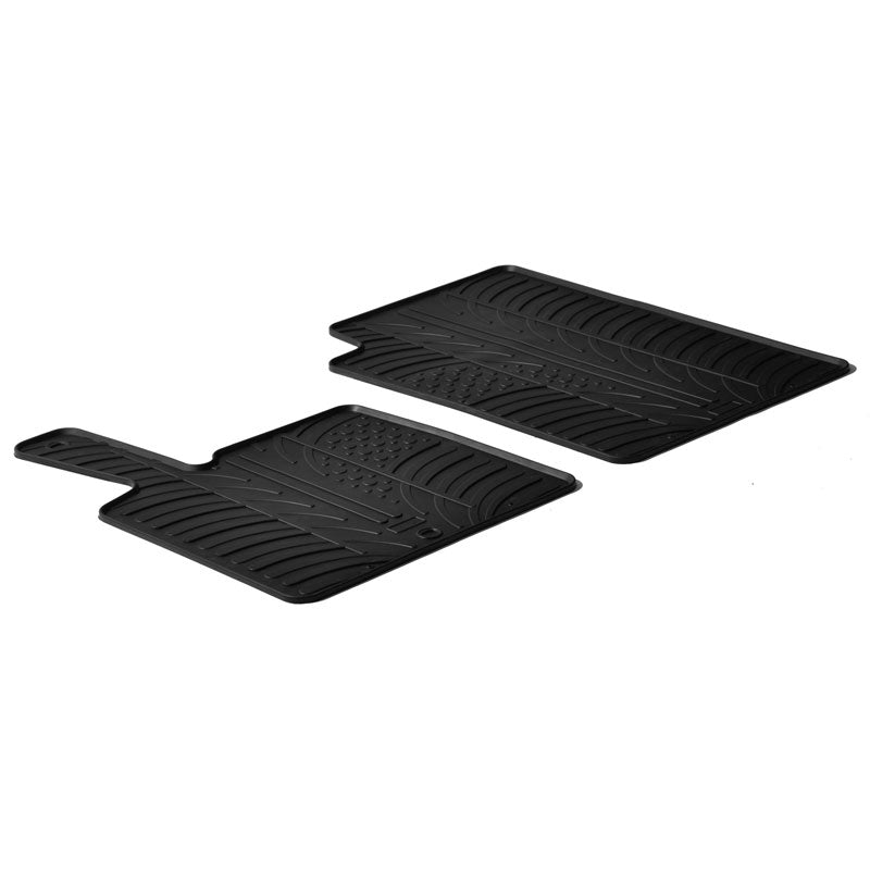 Gledring, kumimatot, sopii Smart ForTwo 2006-2014 (T-profiili 2 osaa + klipsit)