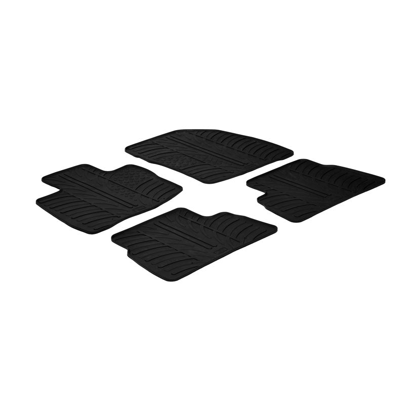 Gledring, kumimatot, sopii Honda Civic 5 doors 2006- 2011 (T-profiili 4-osainen + klipsit)