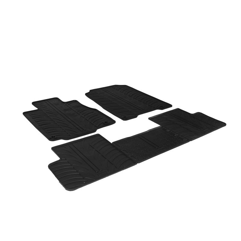 Gledring, kumimatot, sopii Honda CR-V 2012-2018 (T-profiili 5-osaiset + klipsit)