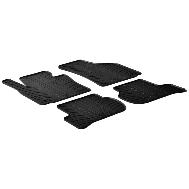 Gledring, kumimatot, sopii Seat Leon + cupra 1P 2005-2013 (T-profiili 4-osainen + klipsit)