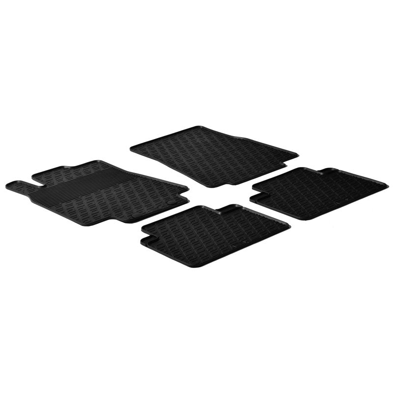 Gledring, kumimattosarja, sopii Mercedes A-Class W169 2004- / B-Class W245 2005- (G-profiili, 4-osainen + klipsit)