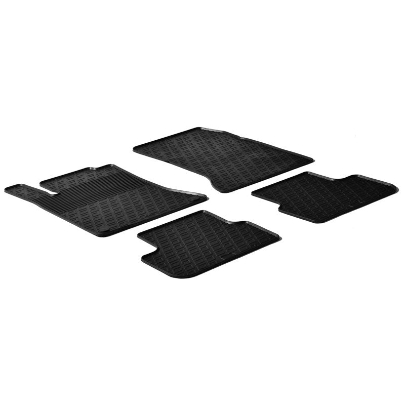 Gledring, kumimatot, sopii Mercedes B-Class W246 2011-2019/A-Class W176 2012-2018/CLA/GLA 2014-2020 (G-profiili, 4-osainen + klipsit)