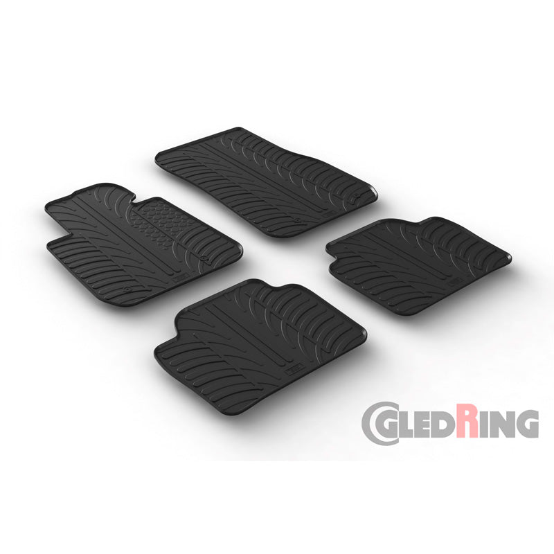 Gledring, Kumimatot, sopii BMW 3 Series F30/F31 2012-2019 (T-profiili 4-osainen + klipsit)