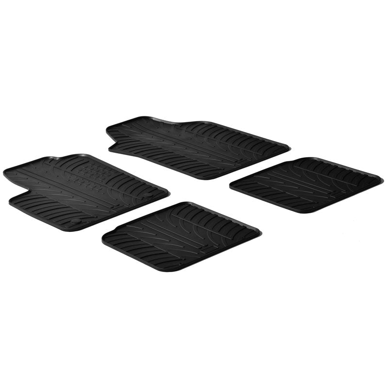 Gledring, kumimatot, sopii Lancia Ypsilon 2011- (T-profiili 4-osaiset + klipsit)