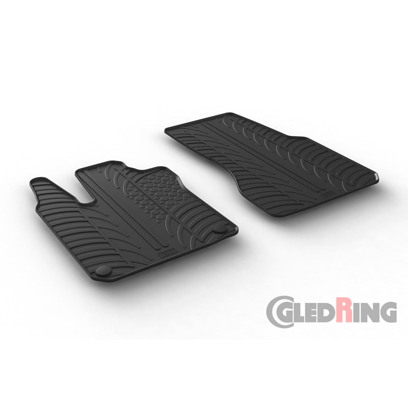Gledring, kumimatot, sopii Smart ForTwo 453 2014- (T-profiili, 2 osaa + klipsit)