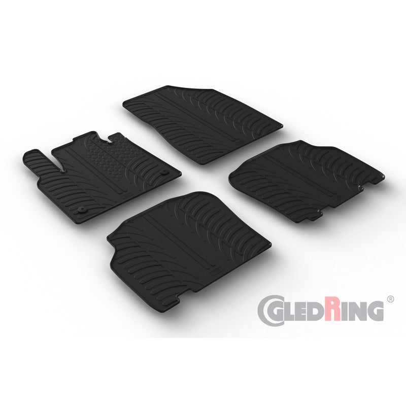 Gledring, kumimatot, sopii Mercedes Citan Tourer (W420) 2021- & Renault Kangoo III MPV 2021- (G-profiili, 4 osaa + klipsit)