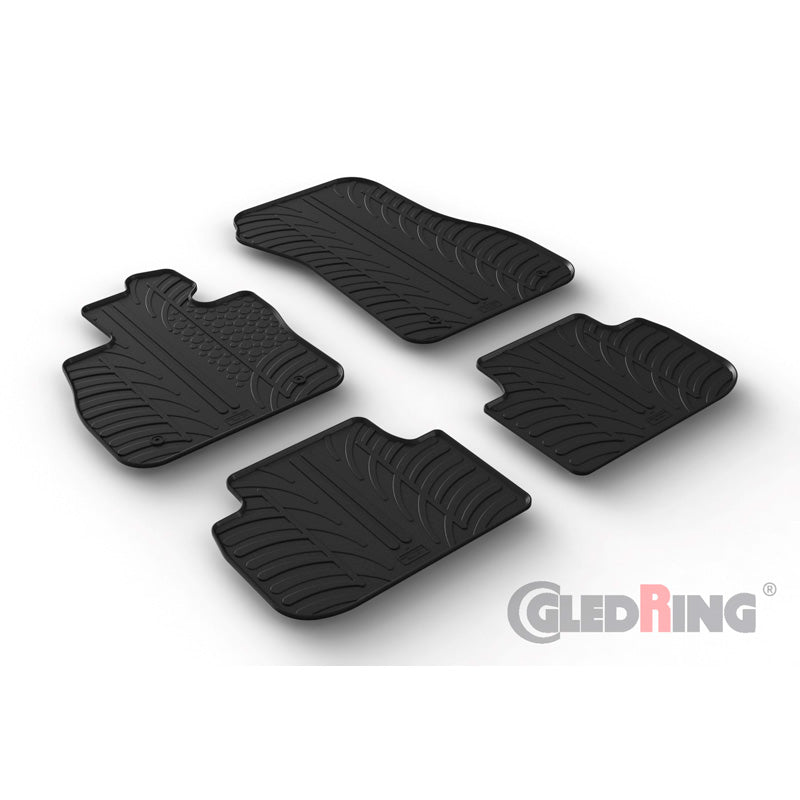 Gledring, kumimatot, sopii BMW 1-Series (F40) HB 9/2019- (T-profiili 4 osaa + klipsit)