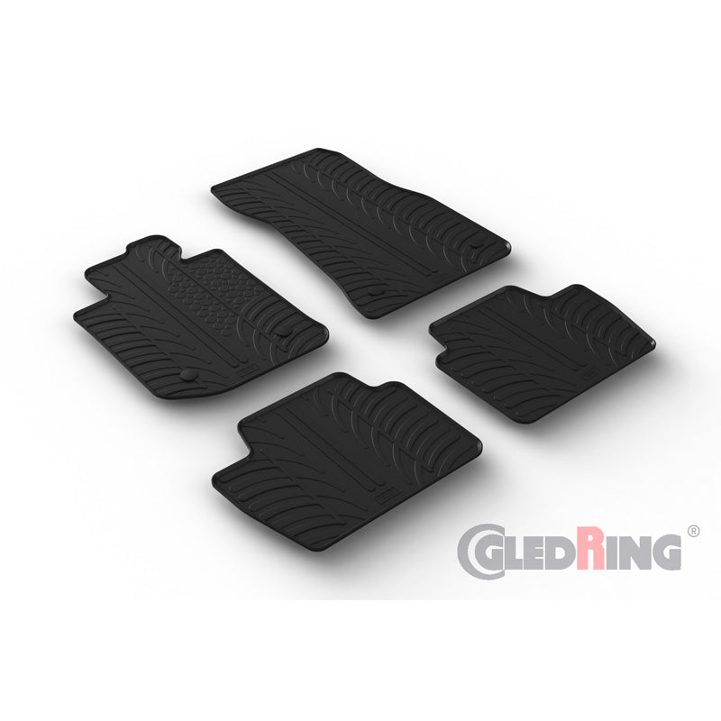 Gledring, kumimatot, sopii BMW 4 Series (G22) Coupe 2020- (T-profiili 4-osainen + klipsit)