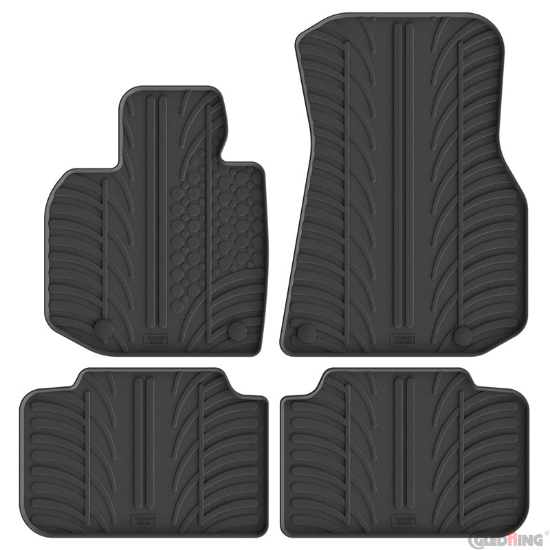Gledring gummimattor set passar till BMW X3 (G45) 2024- (T-profil 4 delar)