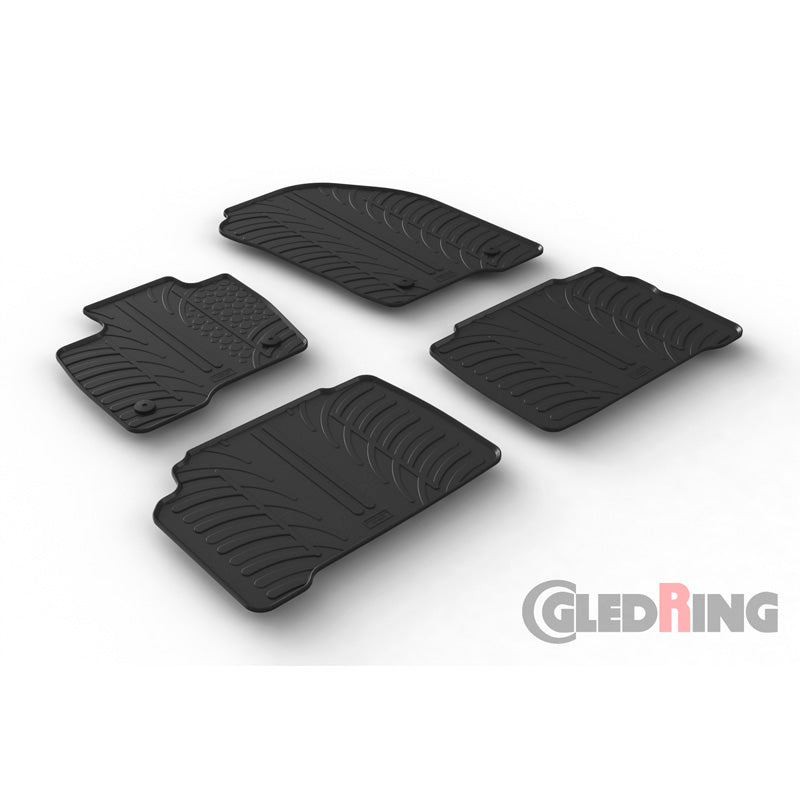 Gledring, Kumimatot, sopii Ford S-Max 6/2015- & Galaxy 8/2015- (T-profiili 4 osaa + klipsit)