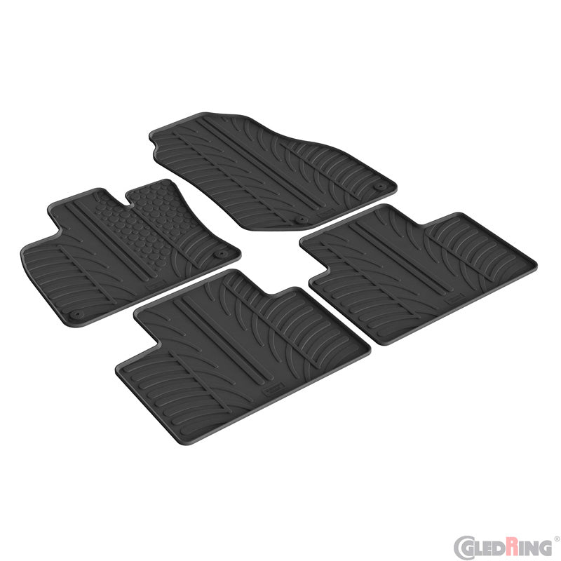 Gledring, kumimatot, T-profiili, Sopii Lynk & Co 01 2021-, 4 osaa