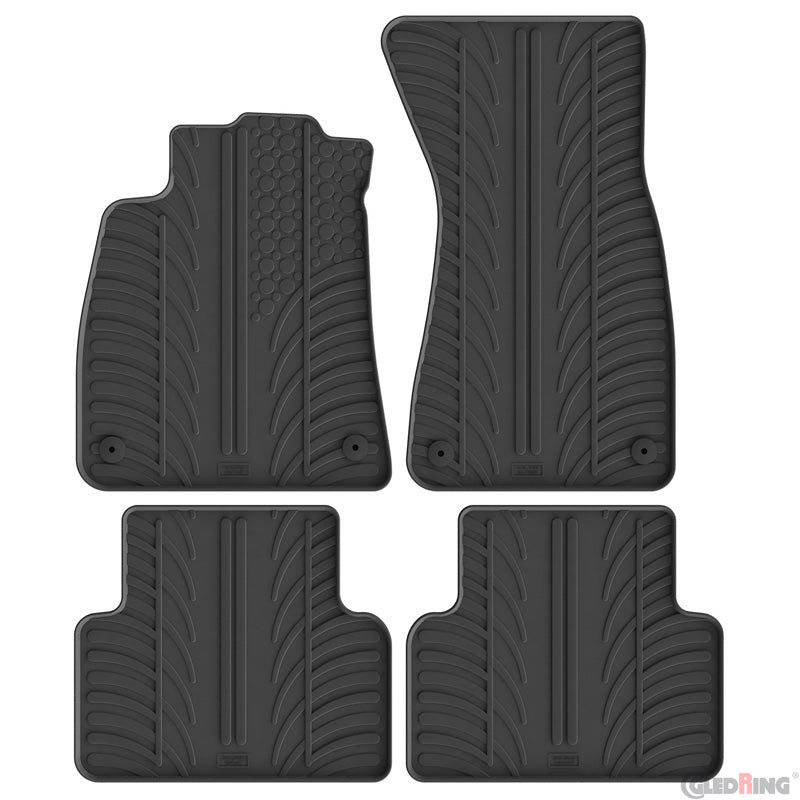 Gledring gummimattor set passar till Audi A5 (FU) Sedan/Avant 2024- (T-profil 4 delar)