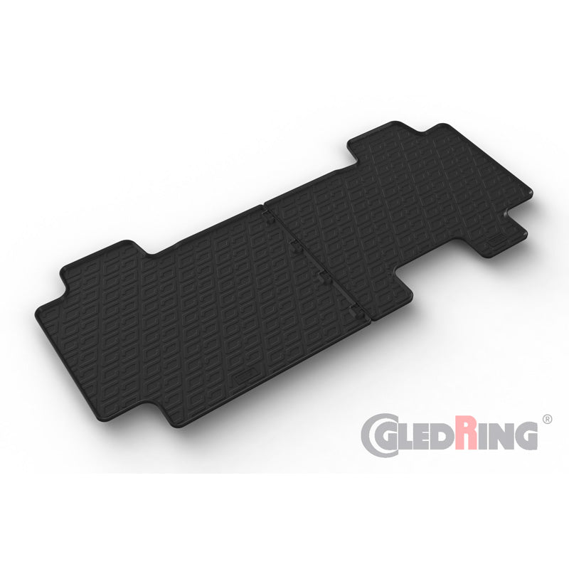 Gledring, kumimattosarja, Sopii Citroën Spacetourer 2016-, Fiat Scudo 2022-, Opel Zafira Life 2019-, Peugeot Traveller 2016-, Toyota Proace Verso 2016-, 2. rivi, asennusklipseillä