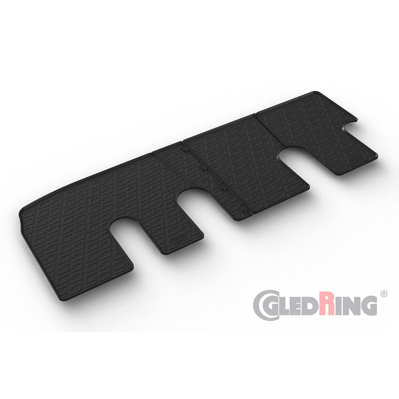 Gledring, Gummimattor, Passar till Fiat Talento 2016-, Renault Trafic 2014-2019, Opel Vivaro 2014-2019, och Nissan NV300 2016-, G-profil, 2 delar + monteringsclips