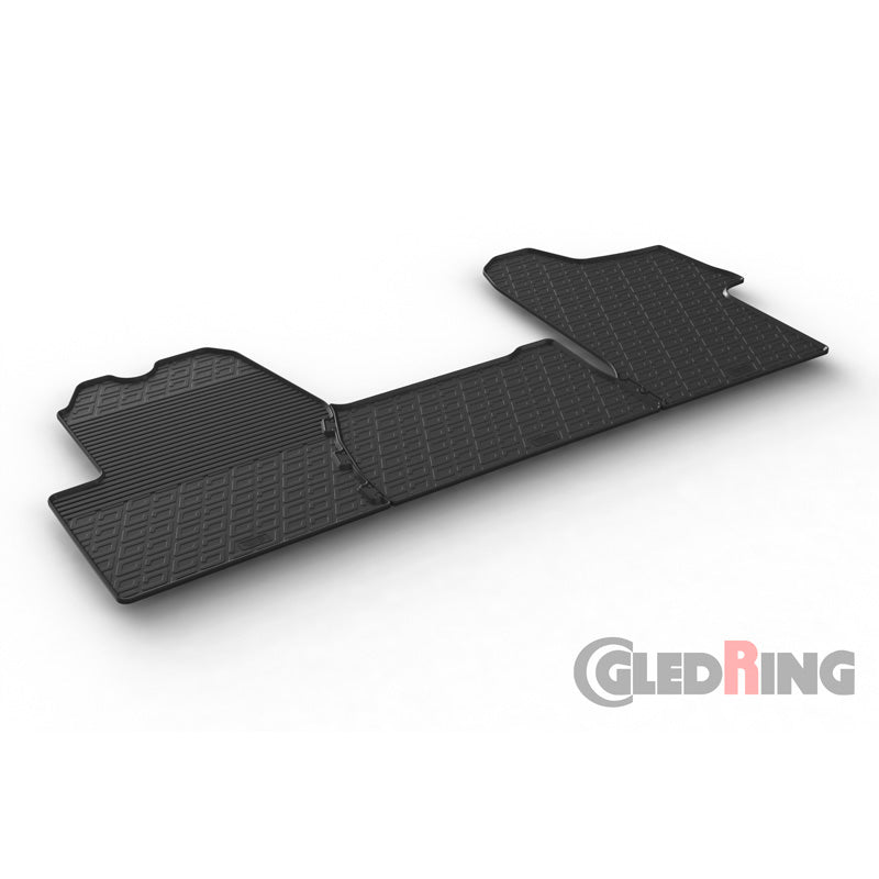 Gledring, kumimatot, sopii Opel Movano 2015-2022 & Renault Master 2015-2022 & 2023- (G-profiili, 3-osainen)