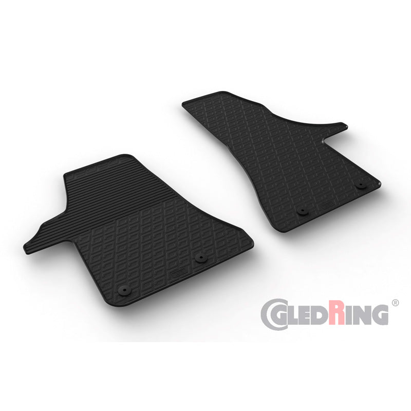 Gledring, kumimatot, sopii Volkswagen Transporter T6.1 2020- (G-profiili, 2 osaa + klipsit)