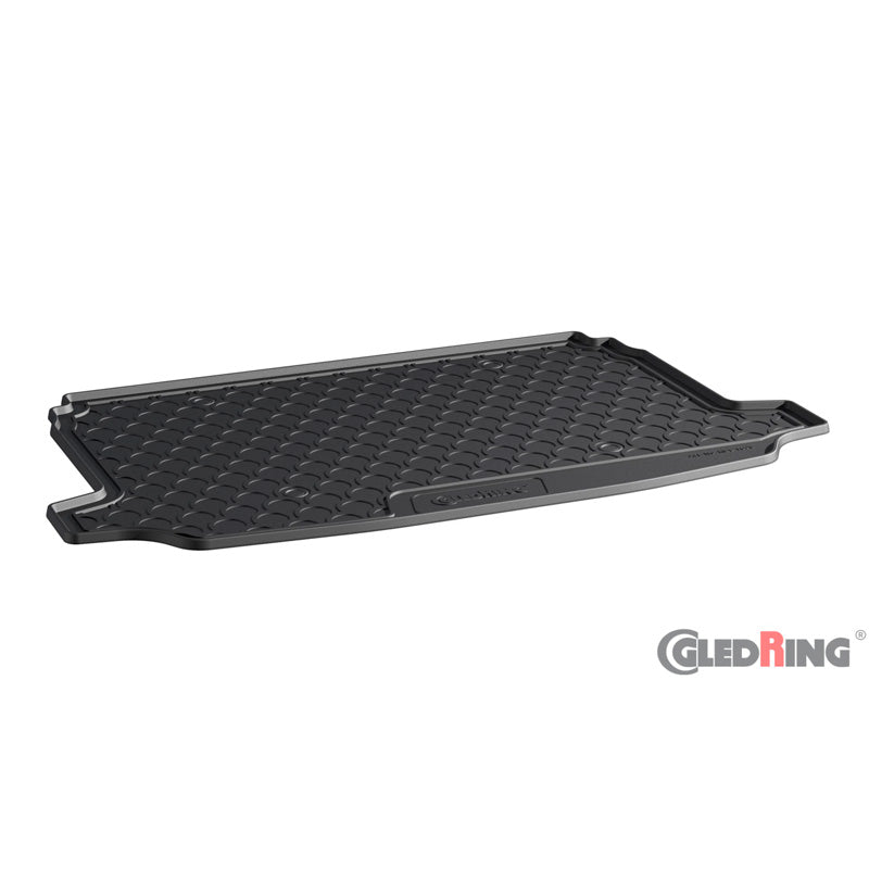 Gledring, tavaratilan matto Rubbasol-materiaalista, sopii Fiat 600 Hybrid 2024-, korkea reunus