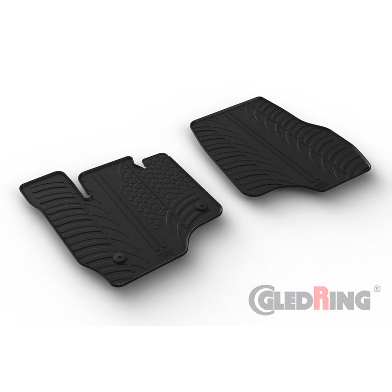 Gledring, kumimatot, sopii Ford F-150 Super Crew (13. ja 14. sukupolvi) 2015-2021 & 2021- (T-profiili, 2 osaa + klipsit)