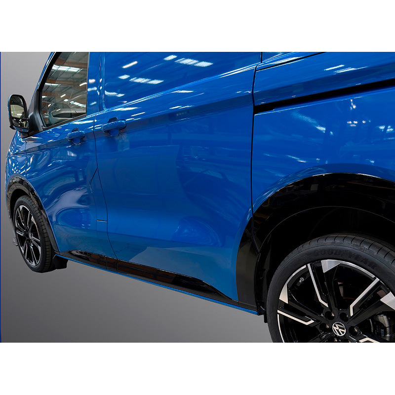 RGM, Karosslister, blank svart, 5-delat set, passar till Volkswagen Transporter T7 (2024-) & Ford Transit/Tourneo Custom (2023-), kort hjulbas