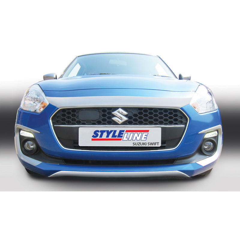 RGM, etuspoileri 'Skid-Plate', sopii Suzuki Swift IV 5-doors excl. Sport 5/2017- Silver