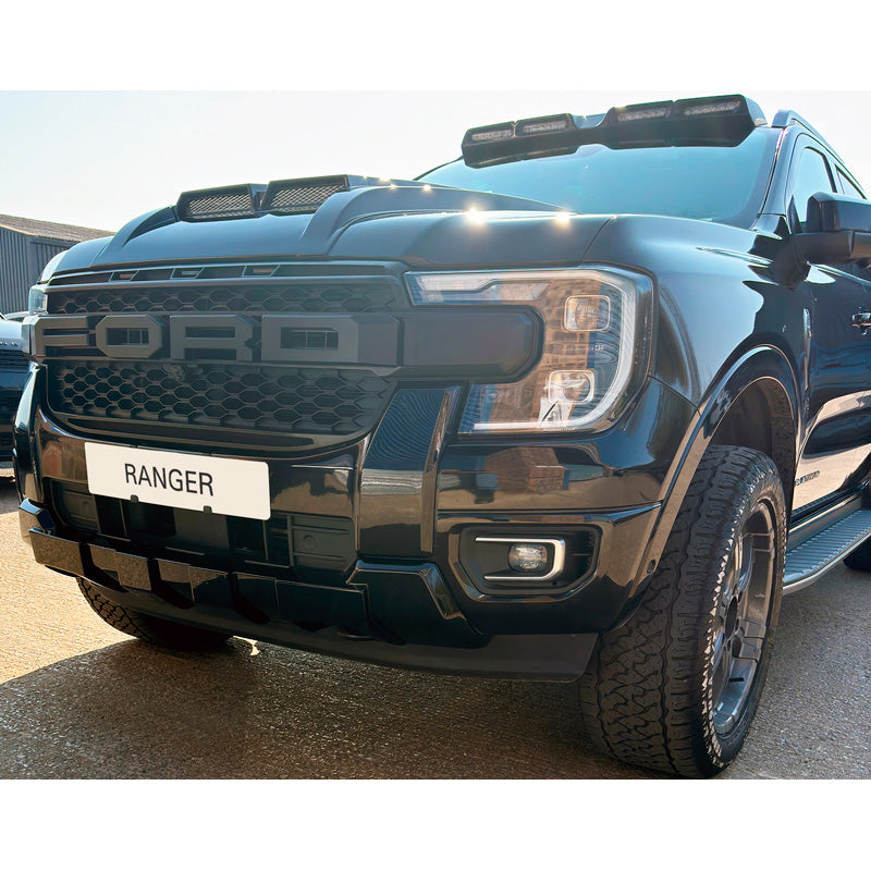 RGM, skid-plate, kiiltävän musta ABS, sopii Ford Ranger Platinum / Tremor / XL / XL (2024-)
