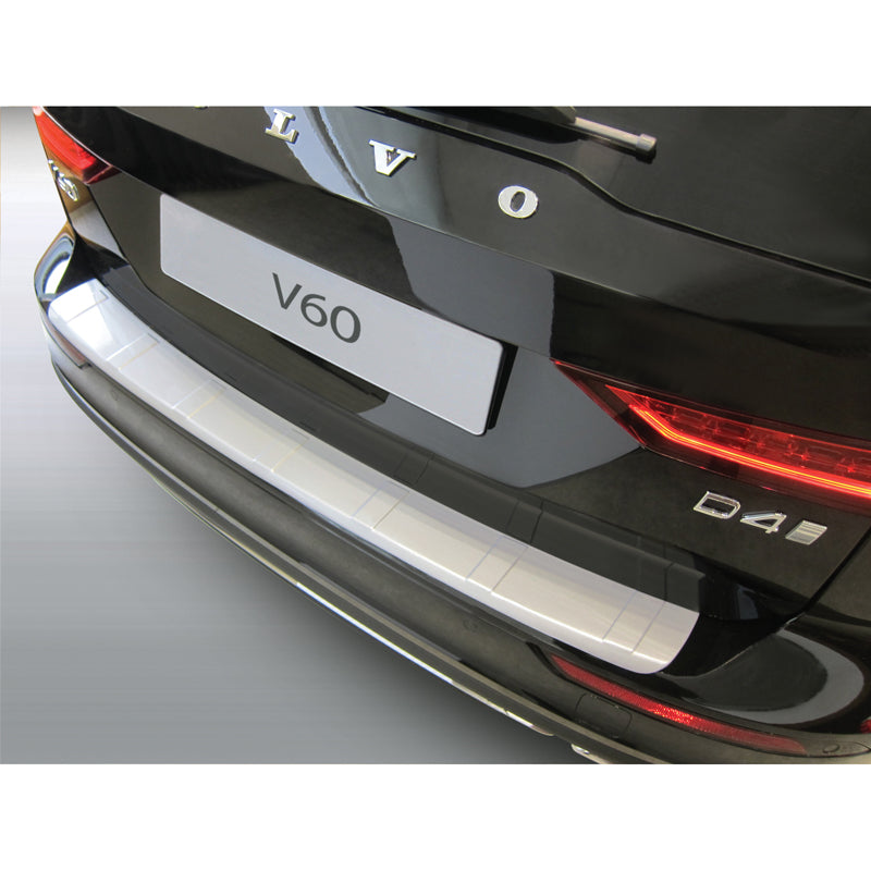 RGM, takapuskurin suoja, ABS-muovia, sopii Volvo V60 II 2018- Black 'uurrettu'
