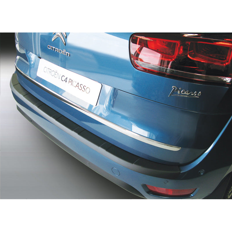 RGM, takapuskurin suoja, ABS-muovia, sopii Citroën C4 Picasso 2013- & C4 Spacetourer 2018- 'uritettu' Black