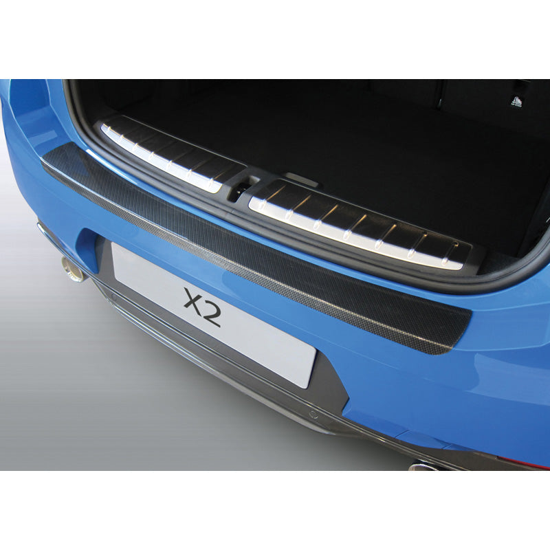 RGM, Bakre stötfångarskydd, ABS-plast, passar BMW X2 F39 SE/M-Sport/X 3/2018- Carbon Look