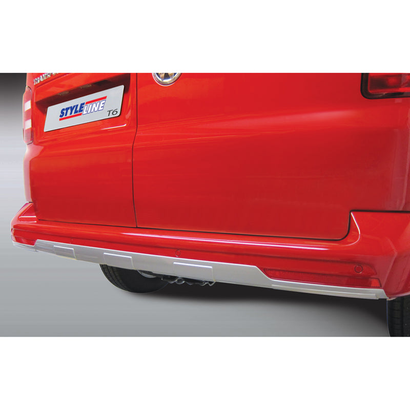 RGM, takapuskurin helma "Skid-Plate", sopii Volkswagen Transporter T6 2015-2020 & T6.1 2020- (takaluukuilla) Hopea