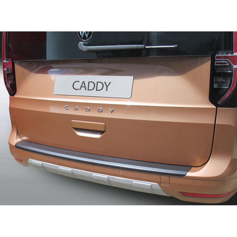RGM, takapuskurin helma 'Skid-Plate', sopii Volkswagen Caddy V Box/MPV 2020- musta (ABS)