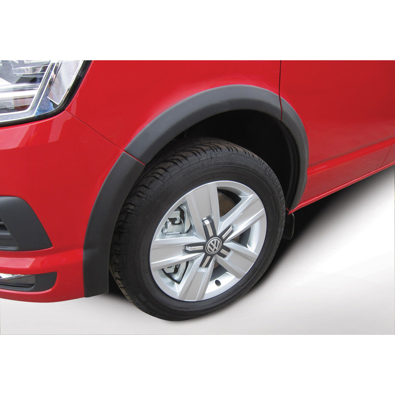 RGM, sats hjulhusbredare, passar till Volkswagen Transporter T6 2015- kort hjulbas - vänster skjutdörr - baklucka - Black