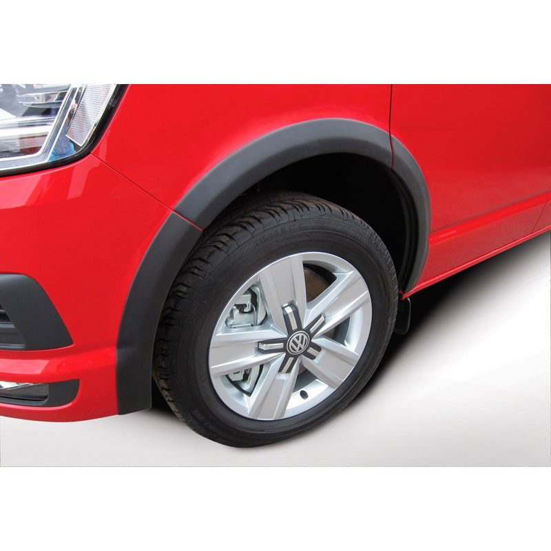RGM, sats med hjulhusförlängningar, passar till Volkswagen Transporter T6.1 2019-2022 Kort hjulbas - höger skjutdörr - baklucka - svart