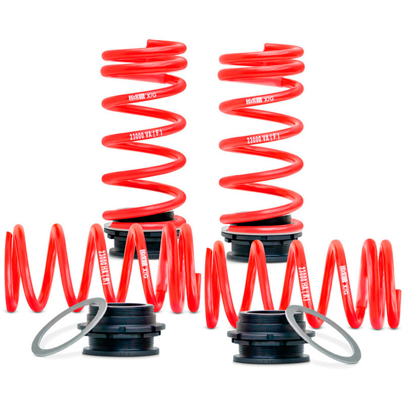 H&R, Height Adjustable Spring System, sopii Volkswagen Golf VIII 1.4 e-Hybrid incl. GTE & Seat/Cupra Leon (KL) 1.4 e-Hybrid & Audi A3 40/45 TFSIe (2WD) 2020- - FA35-50/RA30-50mm - from 1001kg FA-Load (Multilink)