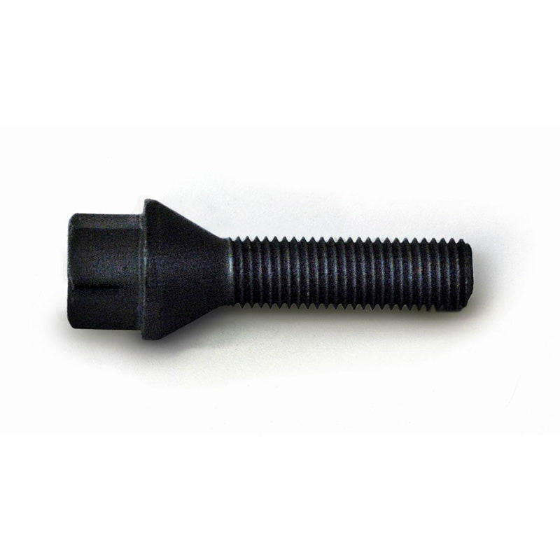 H&R, pyöräpultti kartiokanta M12x1.50 - pituus 38mm - musta