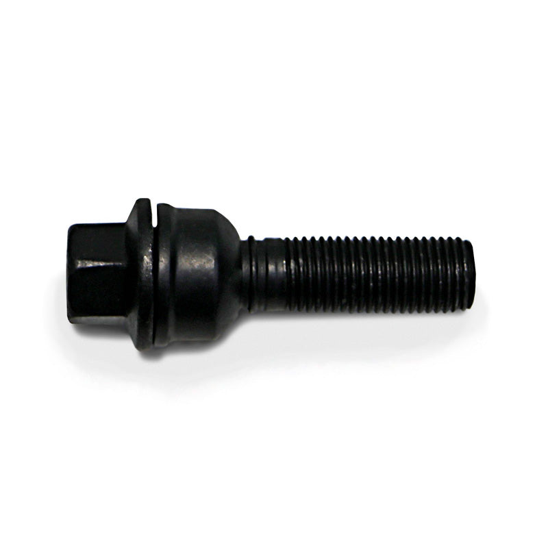 H&R, pyöränpultti pyöreäkannalla ja liikkuvalla kartiolla R14 M14x1.50 - pituus 38mm - Musta (esim. sopii Audi Q3, Q5)
