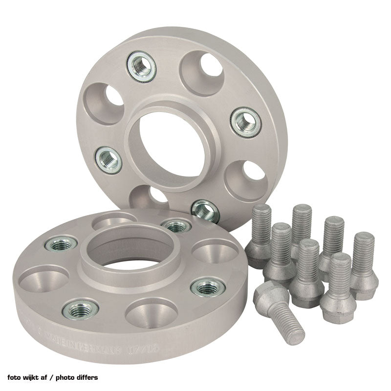 H&R, DRA-System pyörän spacer-sarja 50mm per akseli - pulttijako 5x112 - keskireikä 66,5mm - pulttikoko M12x1,5, sopii Chrysler/Mercedes