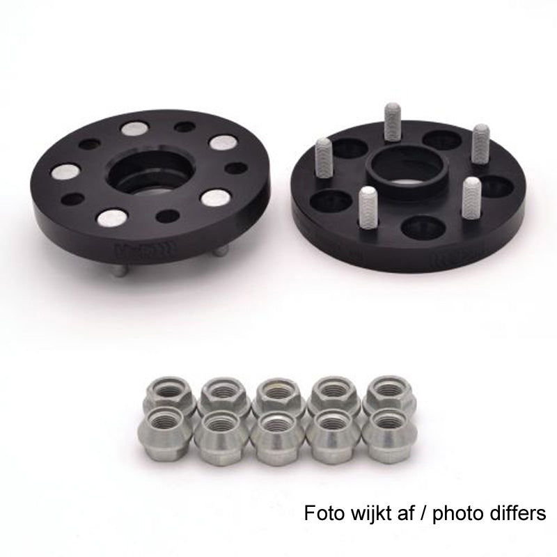 H&R, DRM-System pyörän spacer-sarja 30 mm per akseli - pulttijako 4x100 - napa 54,1 mm - pulttikoko M12x1,5, sopii Kia/Mazda/Toyota - musta