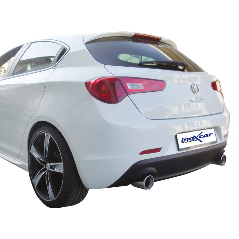 InoXcar, kaksoisurheilupakoputki, sopii Alfa Romeo Giulietta 1750TB (235HP) 2010- Vasen/Oikea 102mm