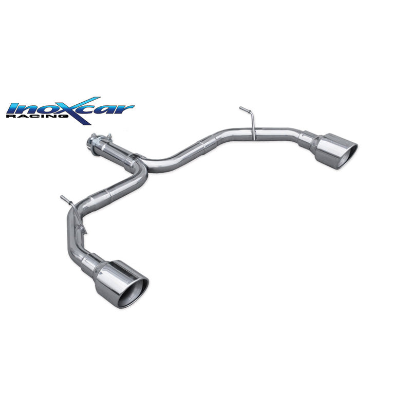 InoXcar, Dubbelt sportavgas, passar Alfa Romeo Giulietta 1750 Tbi 241hk QV 2014- 1x100mm X-Race