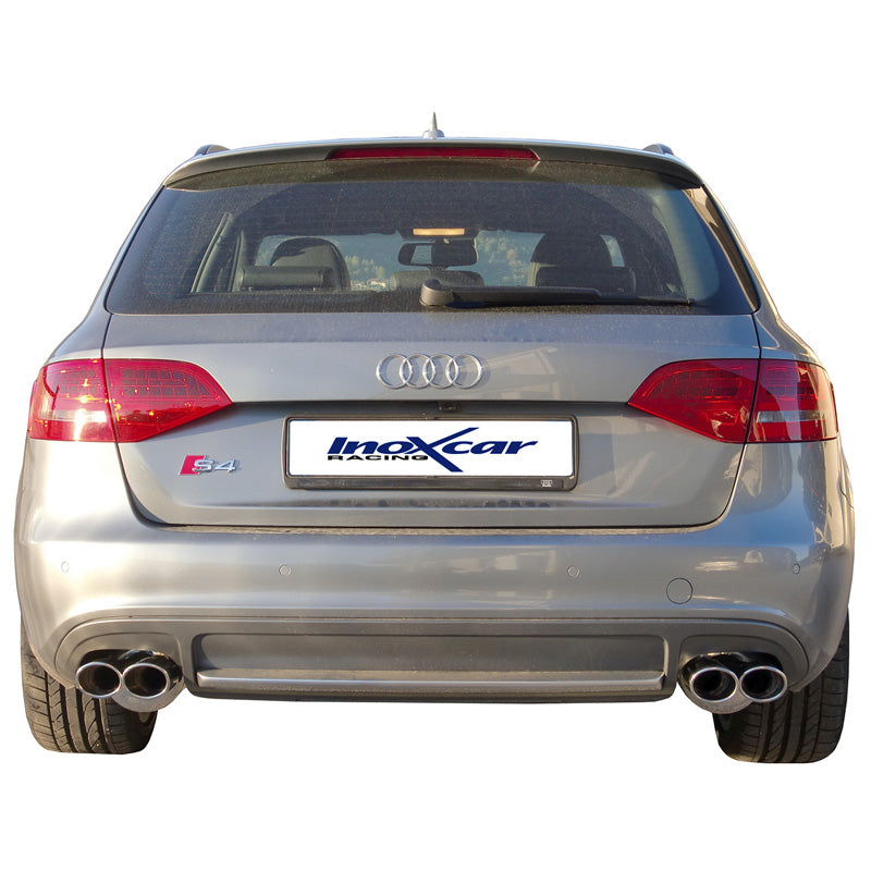 InoXcar, kaksoisurheilupakoputki, sopii Audi S4 Avant 3.0TFSi Quattro (333HP) 2009- Vasen/Oikea 2x90x70mm