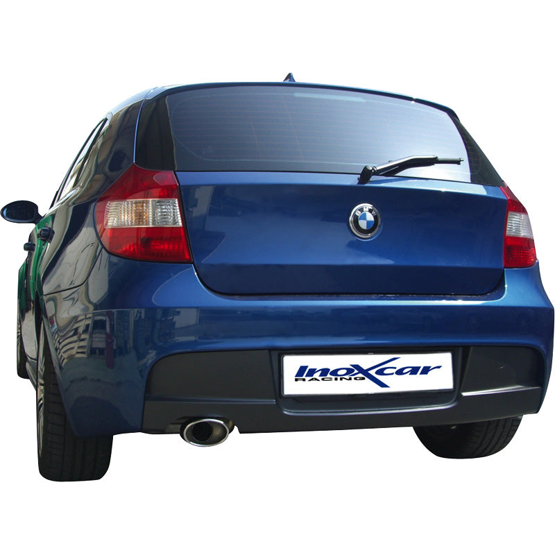 InoXcar, Sportavgassystem, passar BMW 1-serie E87 120D 2004- 120x80mm Oblique