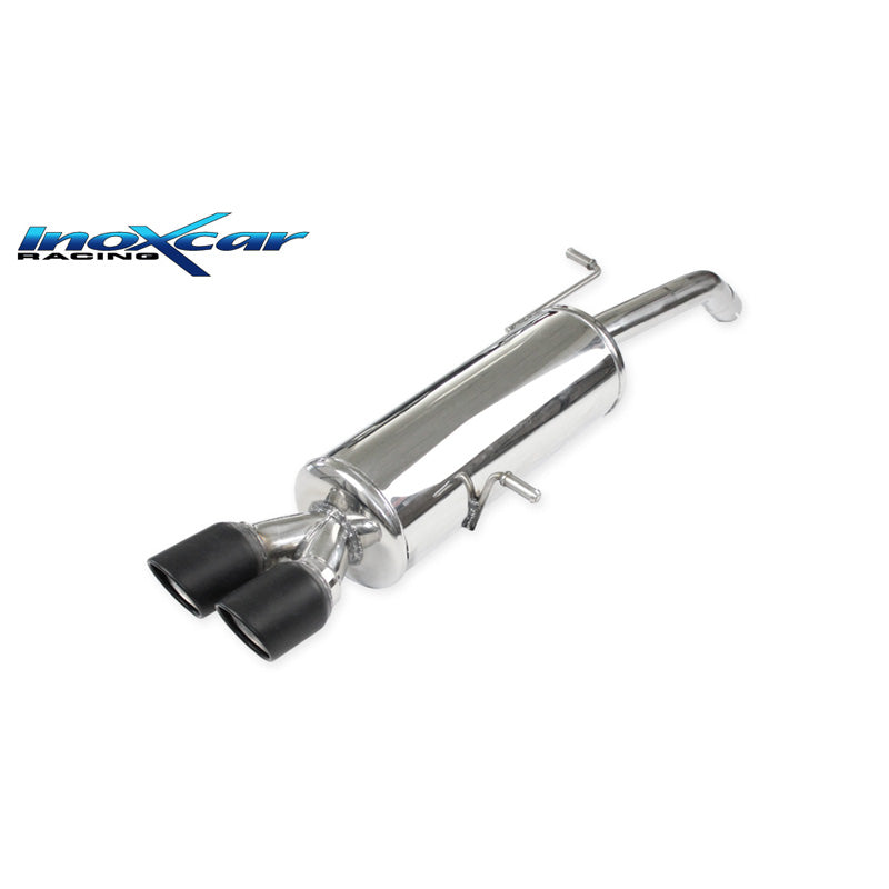 InoXcar, urheilupakoputki, sopii Citroën DS3 1.6 Turbo Racing 207hp 2011- 1x100mm X-Race Black Matt