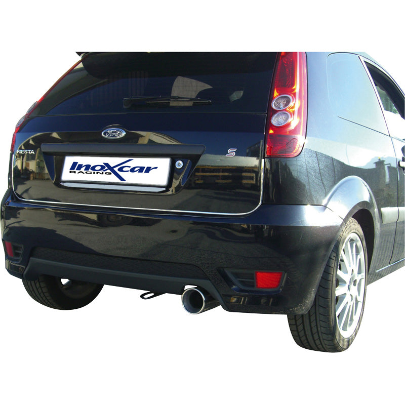 InoXcar, urheiluäänenvaimennin, sopii Ford Fiesta 1.6 TDCi (90HP) 2002- 102mm